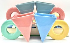 4 Vintage 1980's Feltman Langer Postmodern Memphis Group Peter Shire Coffee Mug