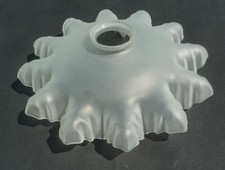 old hanging lamp molded glass chandelier lampshade vintage No. 26