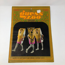 VTG MCM Halloween Costume Guess Zoo Gibson Childs Paper Sack Love Eyes UNUSED
