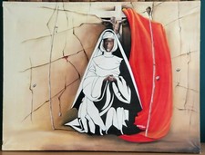 William Kayo Painting Painting Oil On Canvas The Virgin and Christ Surrealism