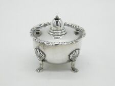 Victorian Sterling Silver Paw Foot Table Lighter Antique 1896 Birmingham