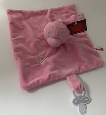 6147🌟Doudou Plat Mouchoir Parc Park Walibi Kangourou Rose