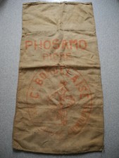 sac toile jute ancien engrais