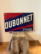 old enamel plate advertising DUBONNET 1953