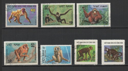 Vietnam les singes timbres - ,