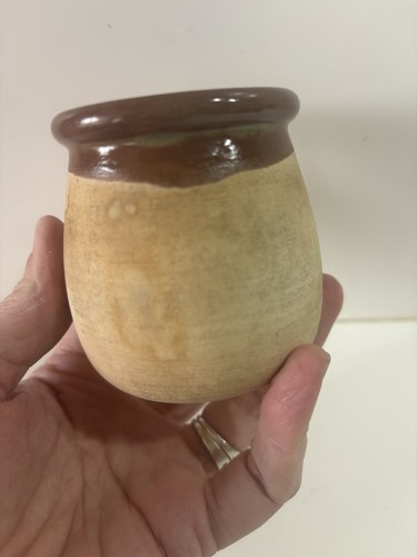 Pot yaourt grès - en, marron