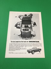 1965 1966 HONDA S600 S 600 VINTAGE ORIGINAL PRINT AD ADVERTISEMENT PRINTED