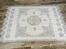 Grande Nappe Ancienne Brodée