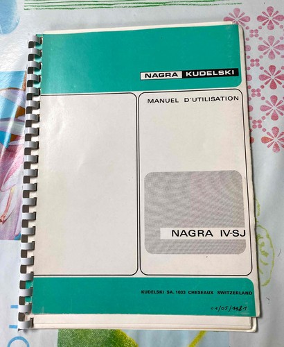 Notice nagra sj - notice, iv