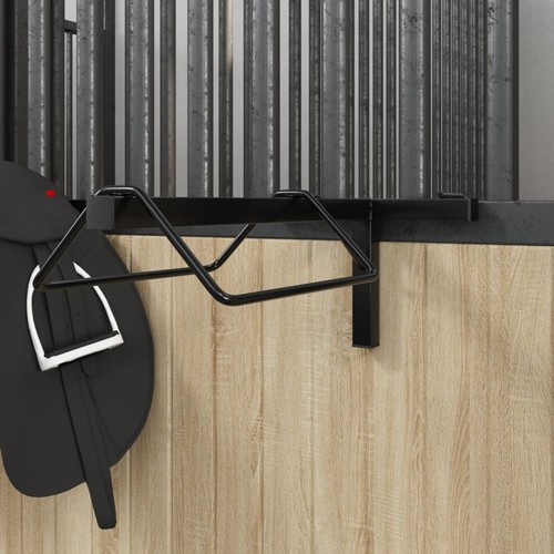 Porte selle mural noir - porte-selle,