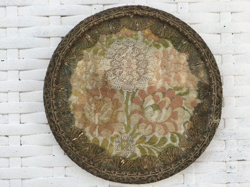 Ancienne tapisserie sous verre - tapisserie,