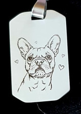 Pendentif + chaine "Bouledogue