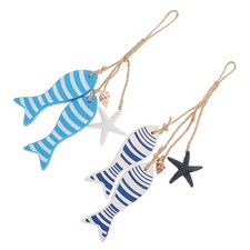  2 Pcs Déco Bord De Mer Méditerranéen Style Décoration Murale Pendentif Suspendu