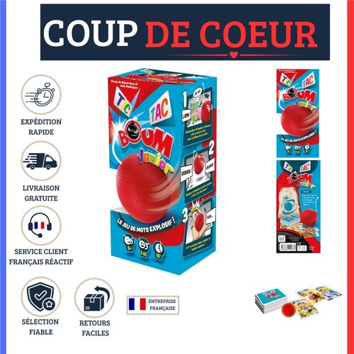 Asmodee tic tac boum junior - tic,