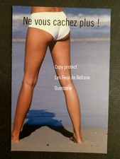 HERBALIFE sexy bum on beach publicité carte postale