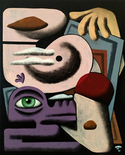 Art contemporain tableau peinture acrylique sur toile oeuvre originale signée 