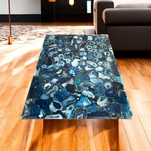 Table agate bleue - -, effet