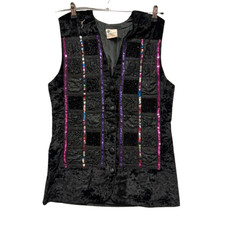 Gilet En Velours Noir À