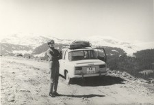 Romania Photo DACIA 1100 Transalpina 1971 Sibiu License Plate Renault Vintage