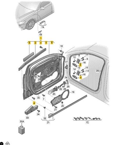 Audi lock cylinder - lock, base