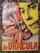 Affiche 1970 LES CICATRICES DE DRACULA 60x80 Christopher LEE /Hammer FILMS