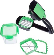 Genius Nicer Dicer Quick, Stainless Steel, Plastic, Green , 7 Pieces