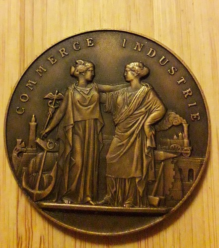 Médaille commerce industrie - commerce,