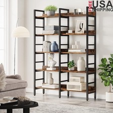 Industrial 5-Tier Bookshelf