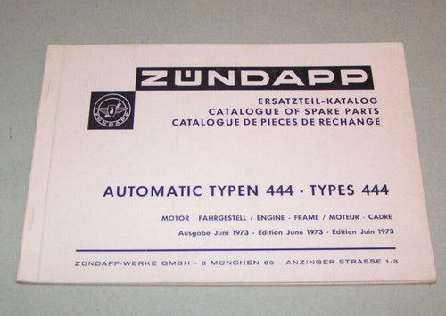 Catalogue des pièces zündapp - catalogue,