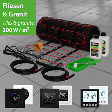 Chauffage Au Sol Électrique 200W Ensemble De Carrelage Pour Salle De Bain