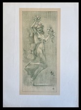 Armand RASSENFOSSE : La danse, Lithographie originale signée 1897