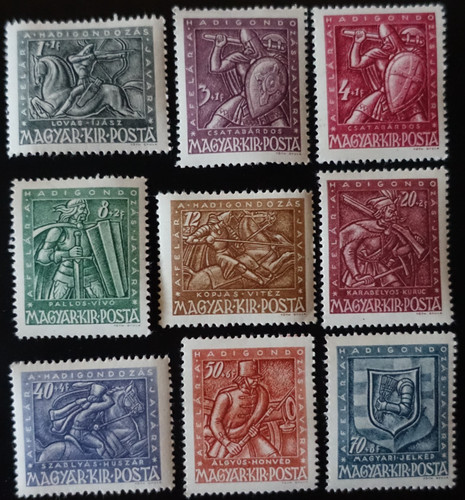 Timbres hongrie mutilés - timbres,
