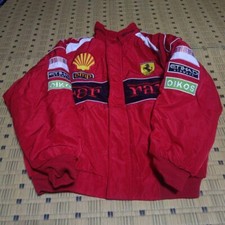 Ferrari Racing Blouson Nylon Jacket Red Outer wear Size L Pre-owned Japan F/S