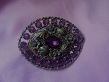 Broche Vintage  fleurs et