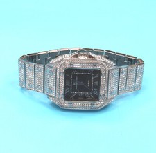 Men's Iced Luxury Bezel & Band Hip Hop GP Montres Carlo Watch