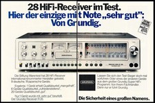 Grundig HiFi Receiver R35 - Advertising Advertisement Original Advertising 1978