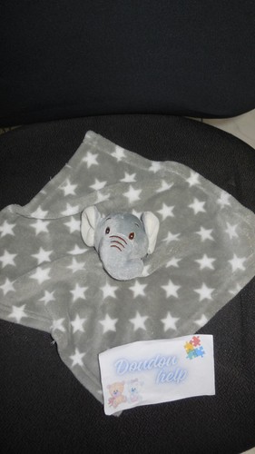 Doudou plat polaire éléphant - doudou,
