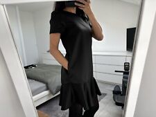 Petite robe noire aspect soie S 36 38 H&M classique confortable