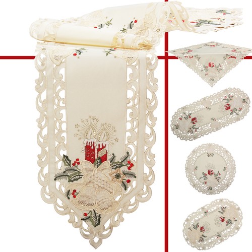 Noël chemin table nappe - noël,