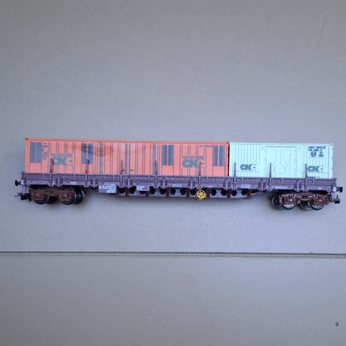 Wagon plat porte conteneurs - wagon, porte-conteneurs