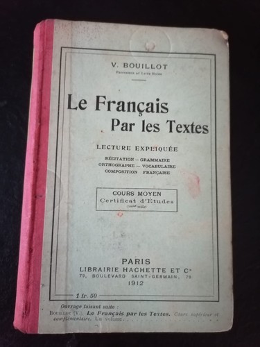 Ancien livre scolaire - ancien, le