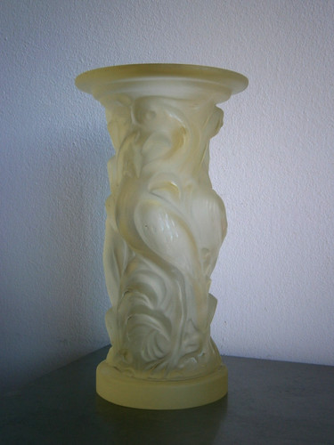 Vase art déco cristal - cristal, moulé