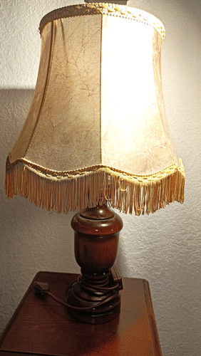 Lampe table chêne - lampe,