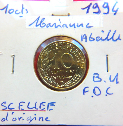 Centimes 1994 abeille - centimes,