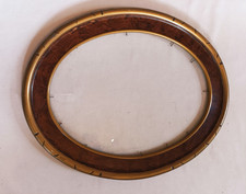 Cadre ovale en bois laqué et