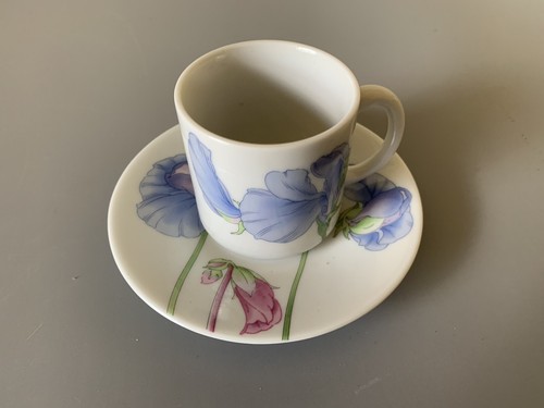 Sweet pea porcelain demi - porcelain, tasse