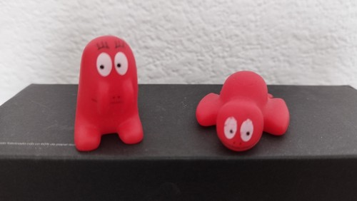 Lot figurines barbapapa rouge - barbapapa,