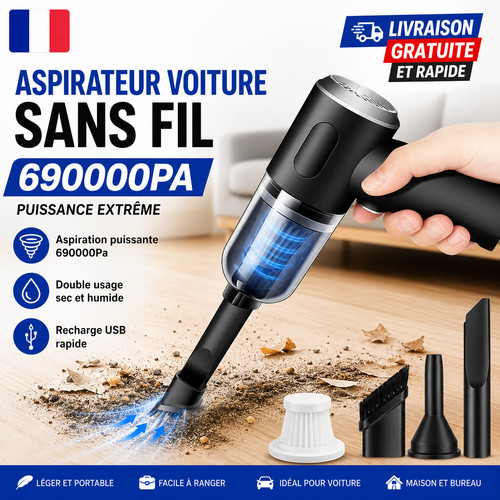 Aspirateur voiture sans fil - sans,