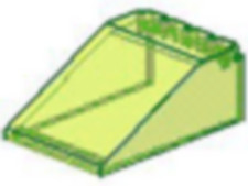 LEGO 4474 TRANS NEON GREEN UFO