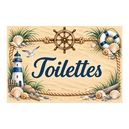 Plaque toilettes 15 cm - toilettes, x